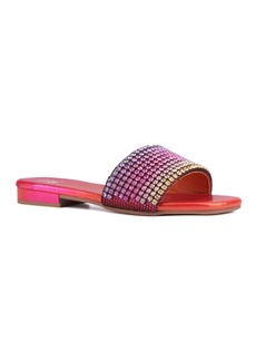 New York & Company Women's Gracie Flat Sandal - Pink ombre