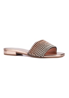 New York & Company Women's Gracie Flat Sandal - Gold