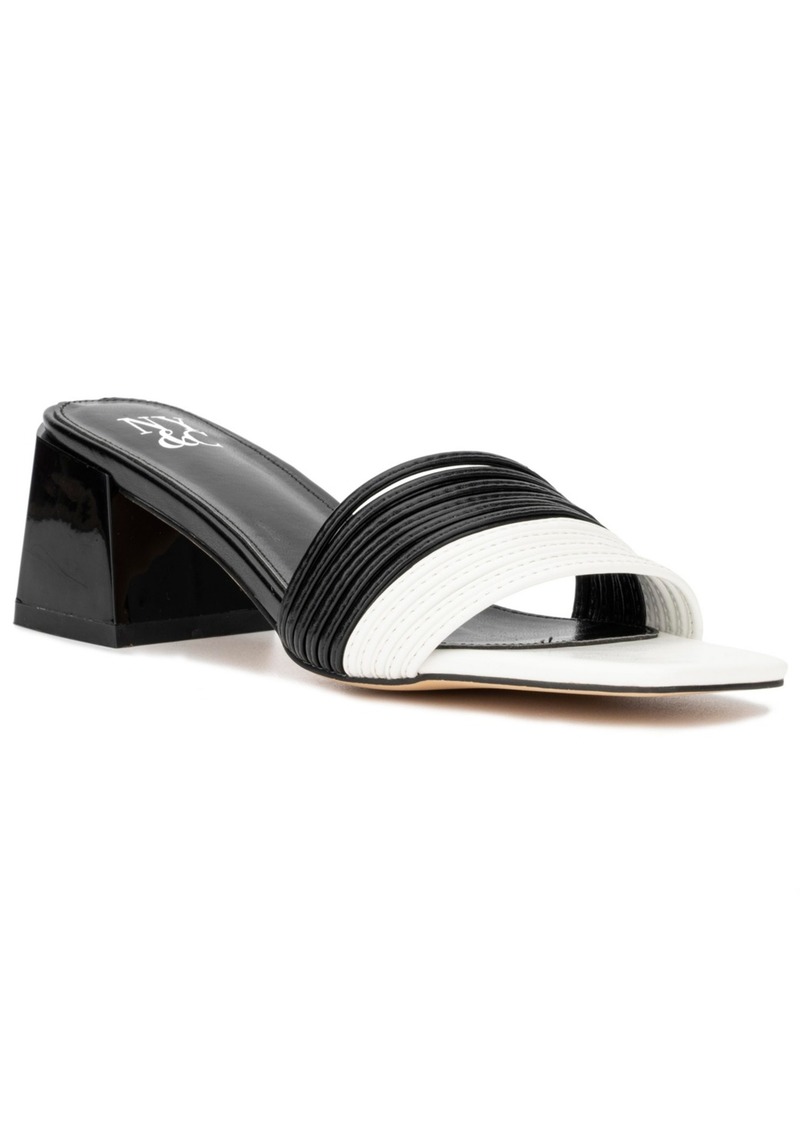 New York & Company Women's Hera Heel Sandals - Black/white