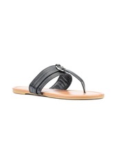 New York & Company Women's Julianna T-Strap Ring Sandal - Black