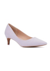 New York & Company Women's Kaelyn Kitten Heel Pump - Pastel blue