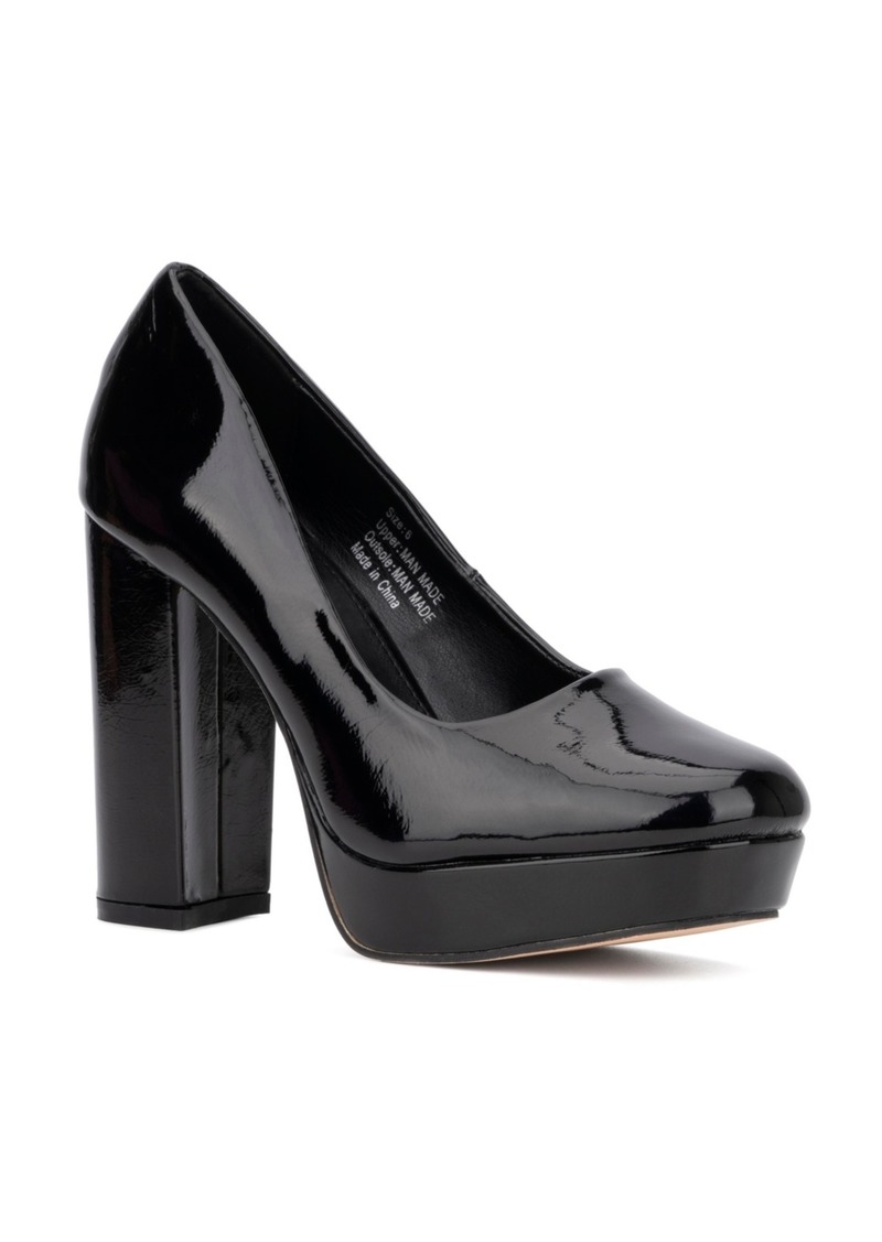 New York & Company Women's Nancy Pumps - Black patent