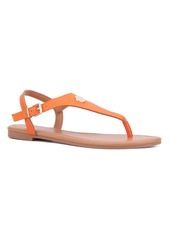 New York & Company Women's Nari Flat Sandal - Orange