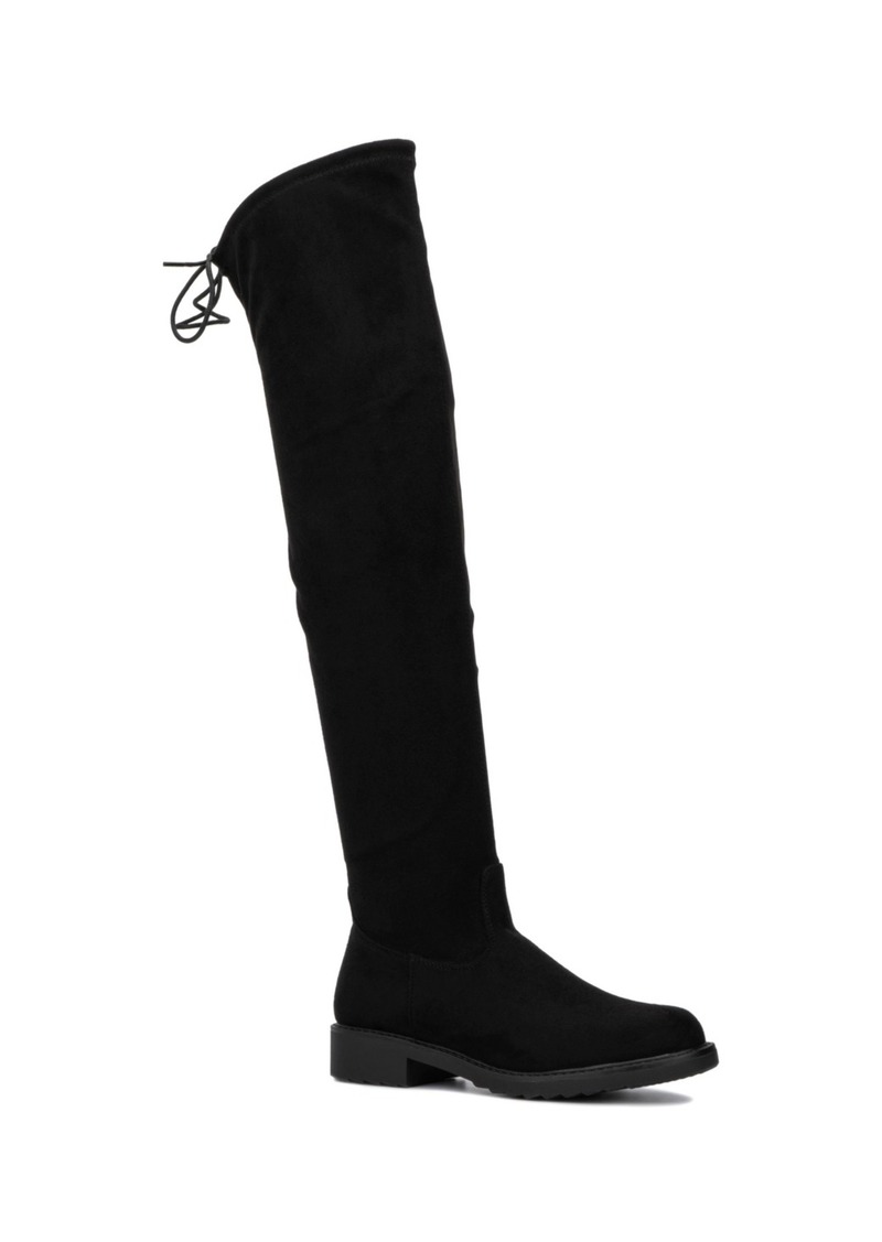 New York & Company Women's Ulla Boot - Black faux suede