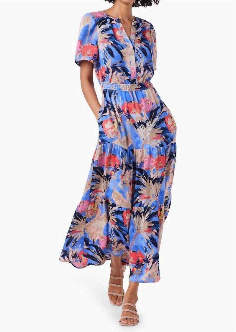 NIC + ZOE Dreamscape Daydream Dress In Blue Multi