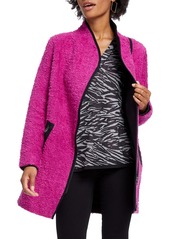 NIC + ZOE NIC+ZOE Pretty in Pink Fuzzy Cotton Blend Coat
