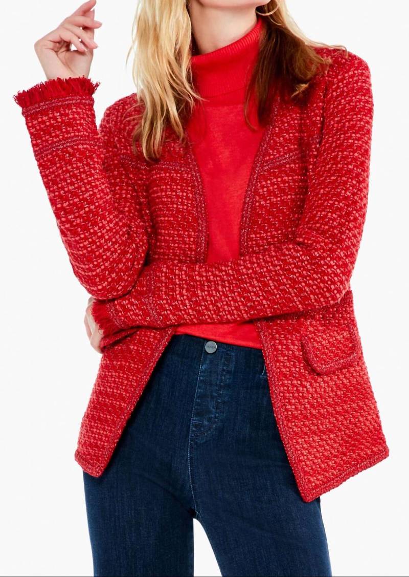 NIC + ZOE Up Tempo Jacket In Red Mix