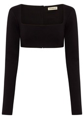 NICHOLAS Garima cropped long-sleeve top