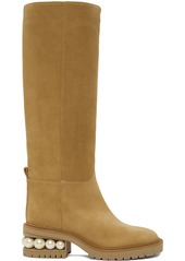 Nicholas Kirkwood Tan Casati Riding Boots