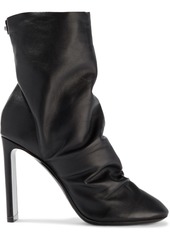 Nicholas Kirkwood Woman D'arcy Ruched Leather Ankle Boots Black