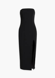 Nicholas - Adiba strapless crepe midi dress - Black - US 6