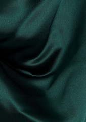 Nicholas - Alfina two-tone draped satin-crepe gown - Green - US 10