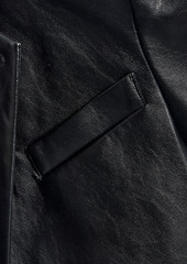 Nicholas - Aliza cropped faux leather blazer - Black - US 6