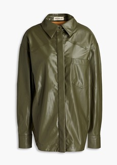 Nicholas - Aretha faux leather shirt - Green - US 4