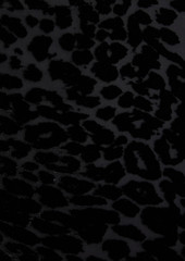 Nicholas - Ariel leopard-print devoré-velvet gown - Black - US 2