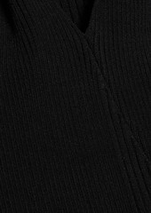 Nicholas - Daija twisted ribbed-knit midi dress - Black - L