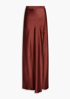 Nicholas - Dierra satin maxi skirt - Brown - US 2