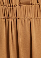 Nicholas - Emma silk-satin wide-leg jumpsuit - Brown - US 4