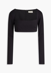 Nicholas - Garima cropped stretch-jersey top - Black - US 10