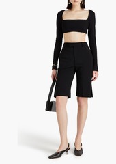 Nicholas - Garima cropped stretch-jersey top - Black - US 10