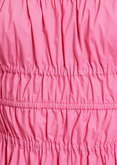 Nicholas - Henna tiered gathered cotton-poplin midi dress - Pink - US 2