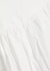 Nicholas - Jaxon strapless cotton-jersey and poplin midi dress - White - US 8