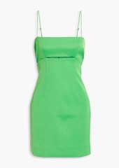 Nicholas - Lomy cutout satin mini dress - Green - US 2