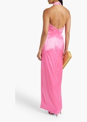 Nicholas - Ramina silk-satin halterneck gown - Pink - US 2