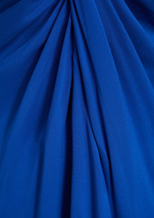 Nicholas - Silvina twist-front cutout silk-satin gown - Blue - US 0