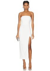 NICHOLAS Adiba Strapless Round Edge Midi Dress