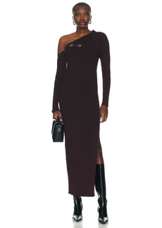 NICHOLAS Adina Long Sleeve Midi Dress With Snaps