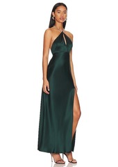 NICHOLAS Ambra Halter Neck Gown with Necklace