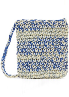 Nicholas Daley Off-White & Blue Crochet Bag