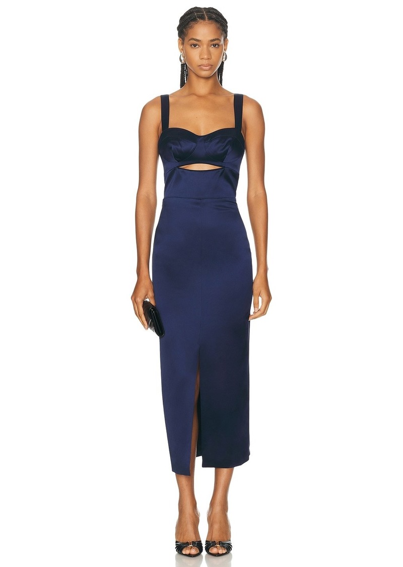 NICHOLAS Gia Corset Midi Dress