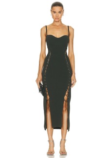NICHOLAS Palmer Sleeveless Lace Up Gown