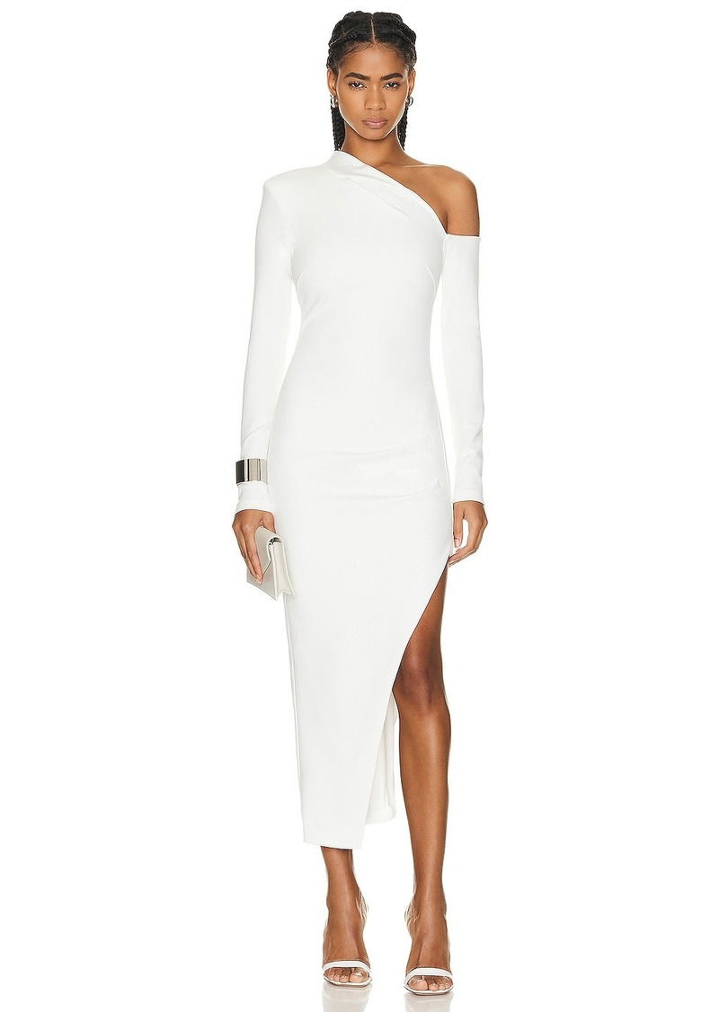 NICHOLAS Shiloh Cold Shoulder Midi Dress