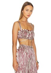 NICHOLAS Tracy Button Front Crop Top