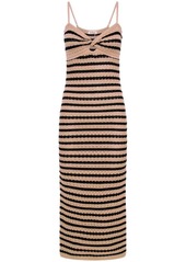 NICHOLAS striped sleeveless cotton dress