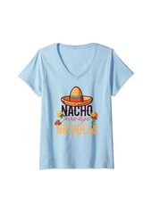 Womens Nacho Average Nicholas Cinco de Mayo V-Neck T-Shirt