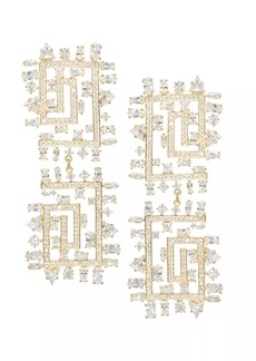 Nickho Rey 1920 14K-Yellow-And-White-Gold Vermeil & Crystal Drop Earrings