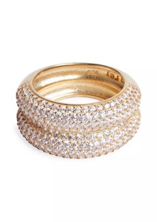 Nickho Rey Anett 14K-Yellow-Gold Vermeil & Crystal Ring