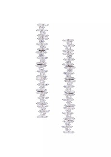 Nickho Rey Cindy Rhodium Vermeil & Crystal Drop Earrings