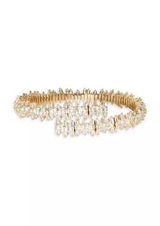 Nickho Rey Fanny 14K-Yellow And White Gold Vermeil & Crystal Bangle