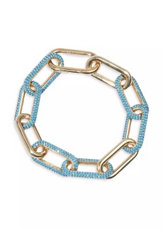 Nickho Rey The Collection Link 14K-Gold Vermeil & Crystal Bracelet