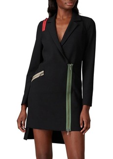 Nicole Miller Asymmetric Zip Blazer Dress