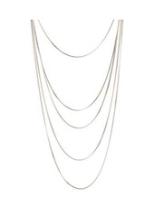 Nicole Miller Multi-Row Cobra Chain Necklace - Gold