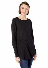 Nicole Miller New York Women's Side Knot Pullover Sweater