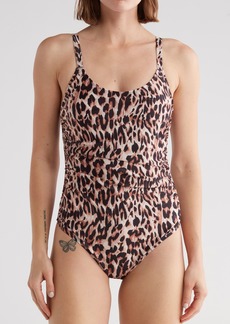 Nicole Miller One-Piece Swimsuit in Classic Leopard at Nordstrom Rack