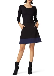 Nicole Miller Rent the Runway Pre-Loved Black Colorblocked Dress