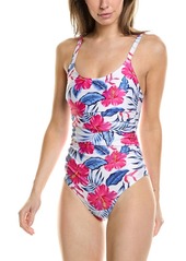 Nicole Miller Side Ruching One-Piece